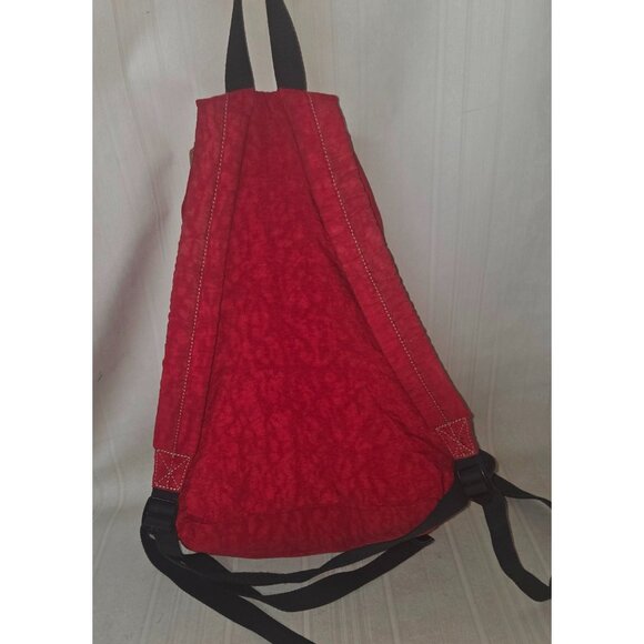 KIPLING Red Backpack with Drawstring NO MONKEY - Picture 6 of 10